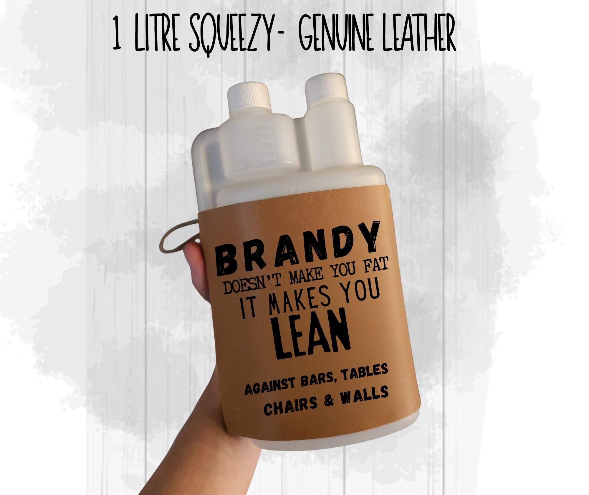 Leather Squeezy Bottle - 1L - Image 3