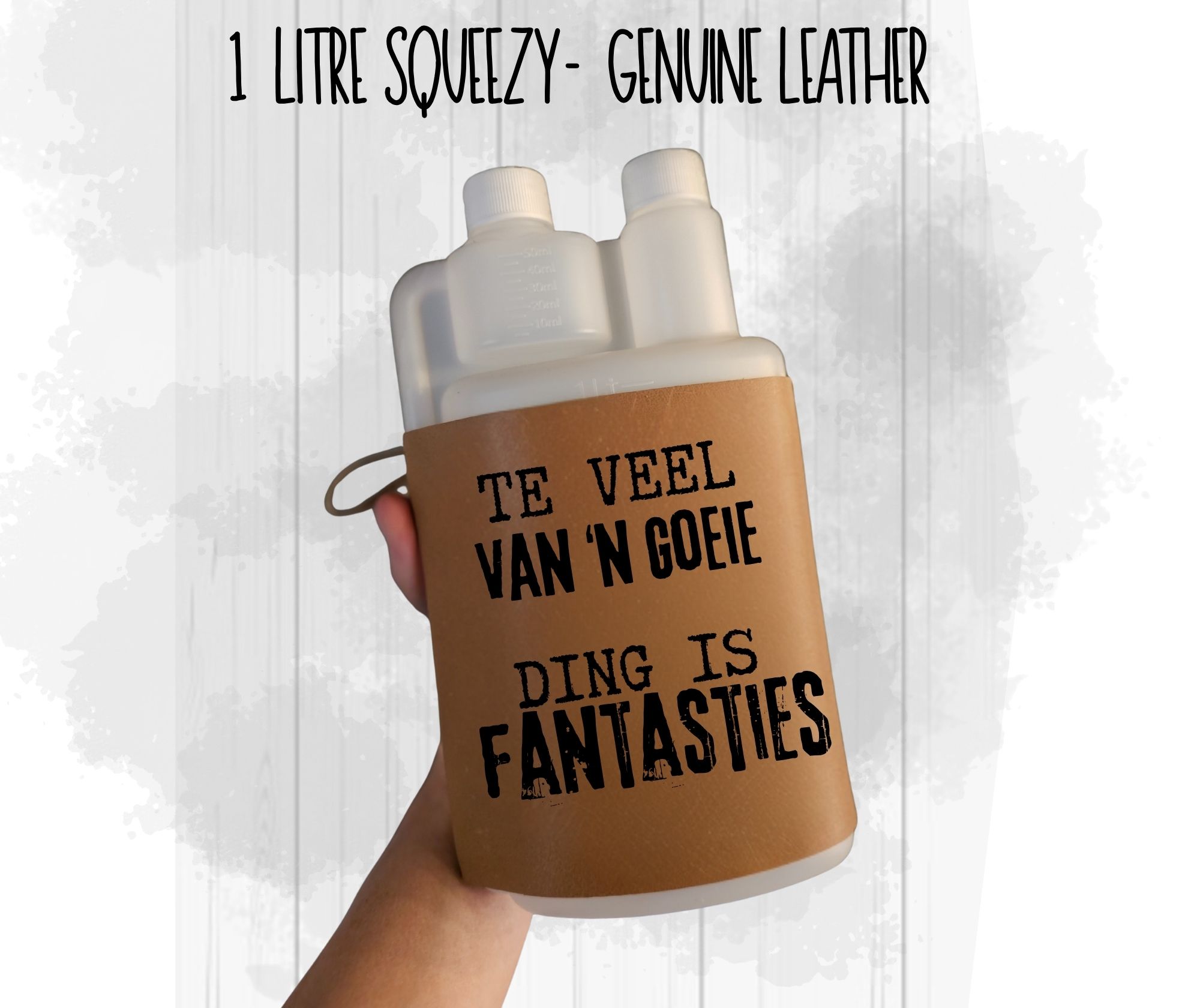 Leather Squeezy Bottle - 1L - Image 2