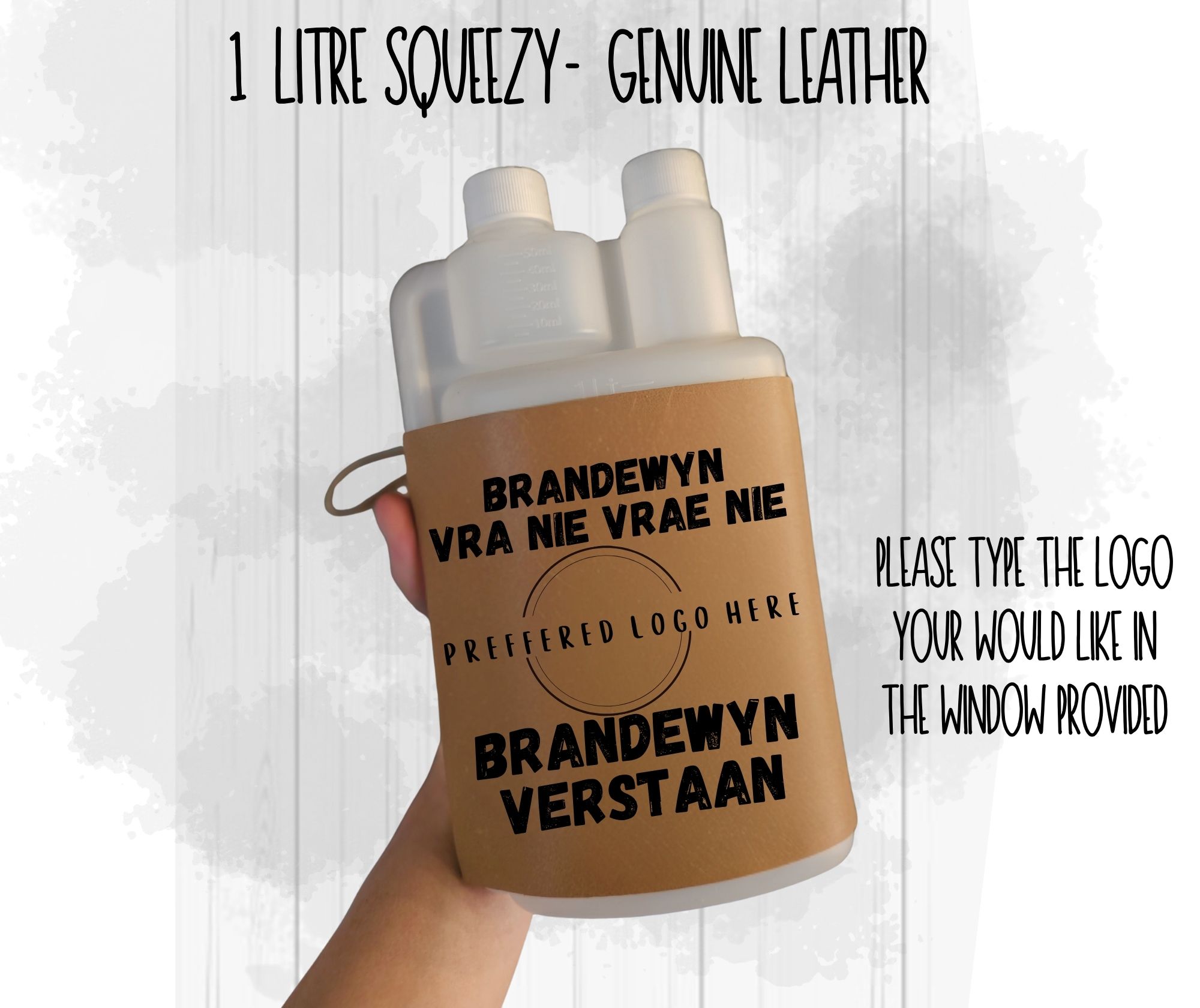 Leather Squeezy Bottle - 1L - Image 13