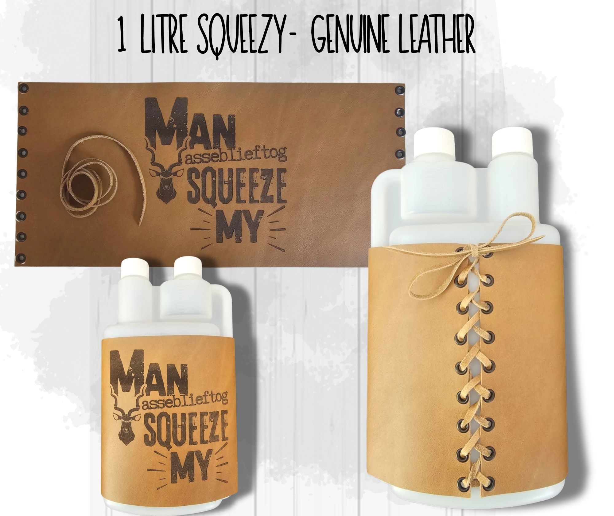 Leather Squeezy Bottle - 1L - Image 17