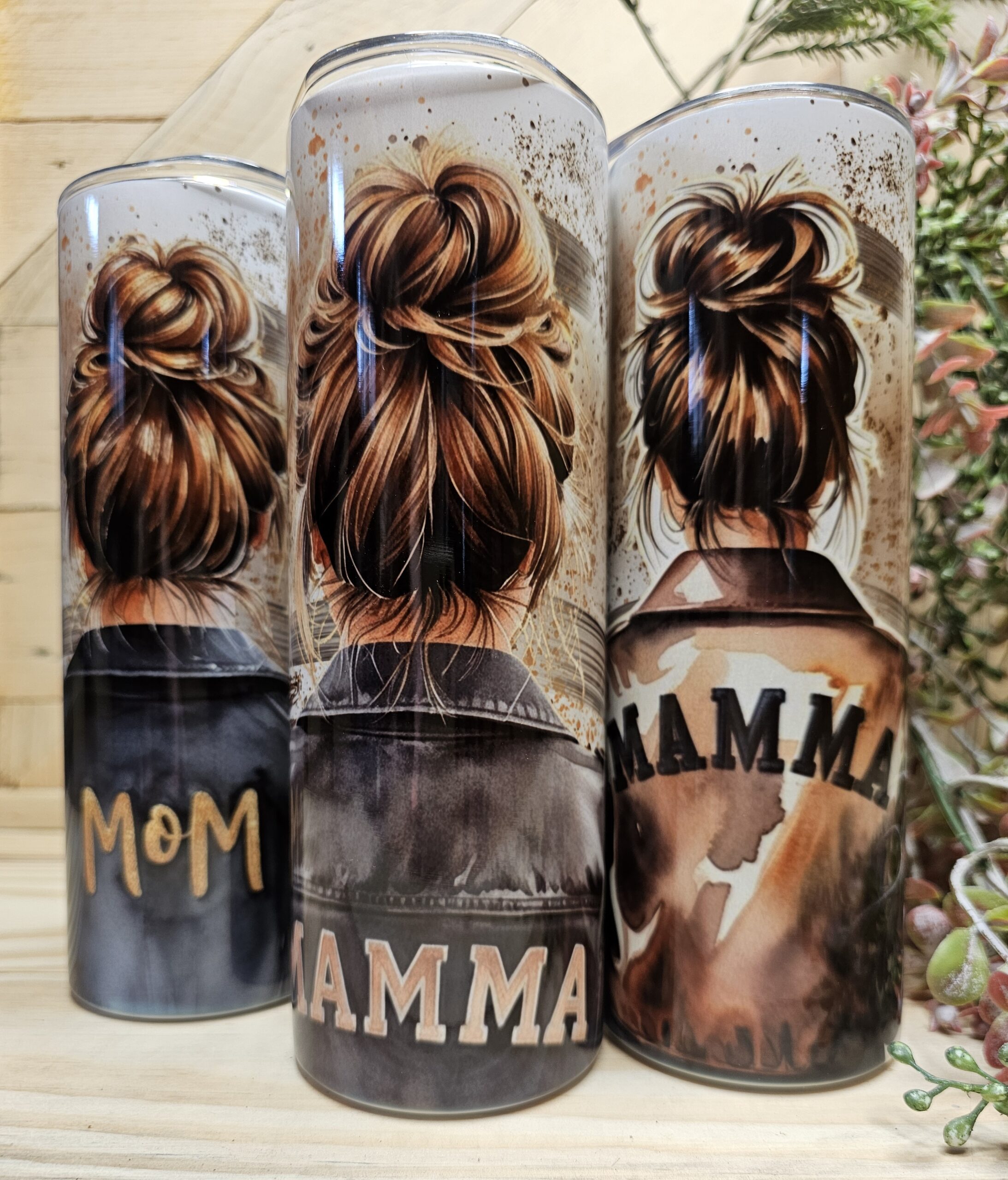 Watercolour Mom Tumblers