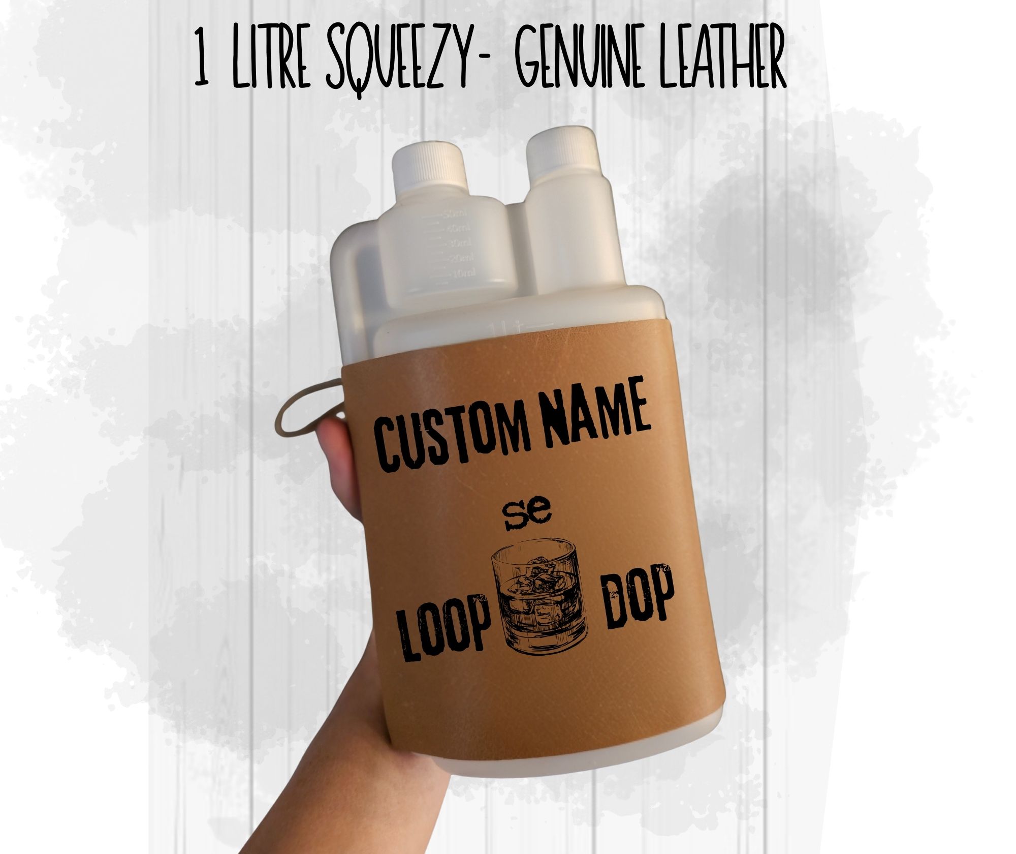 Leather Squeezy Bottle - 1L - Image 10