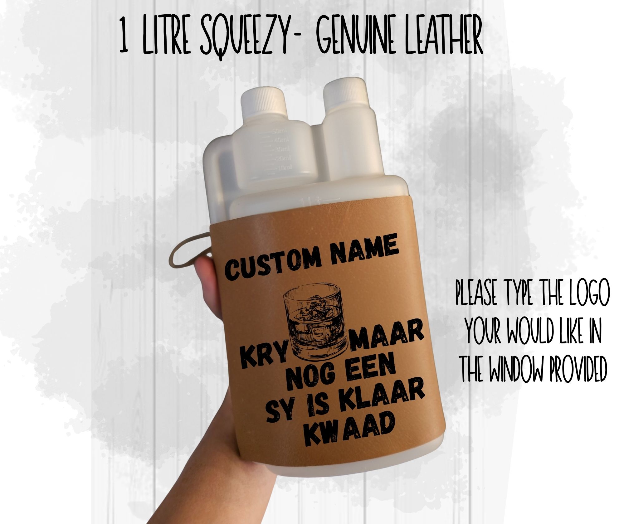 Leather Squeezy Bottle - 1L - Image 18