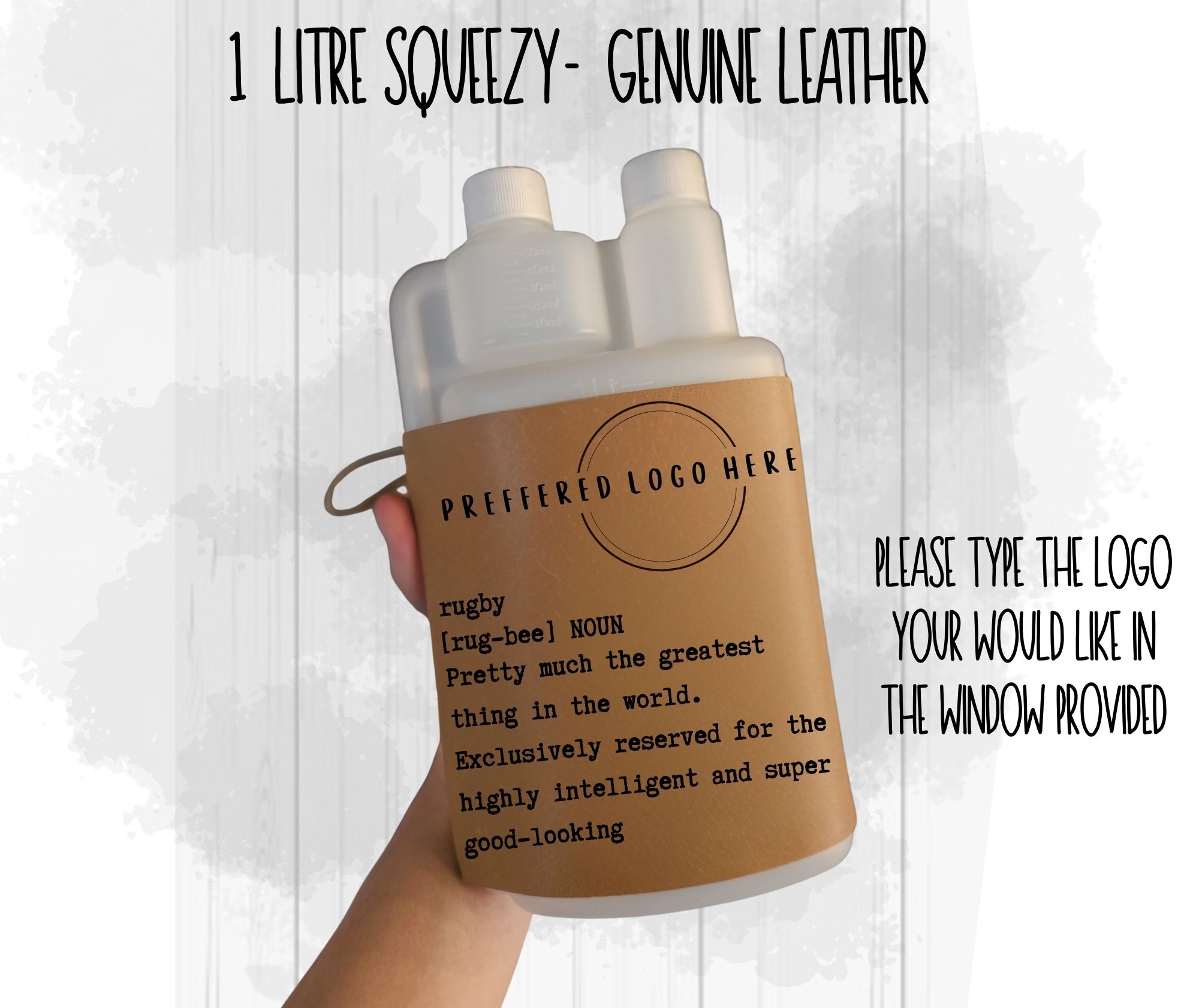 Leather Squeezy Bottle - 1L - Image 23