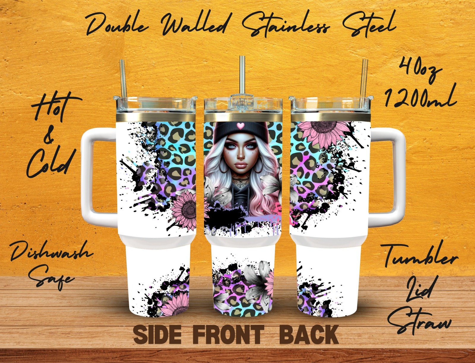 40oz Travel Mug - Woman - Image 3