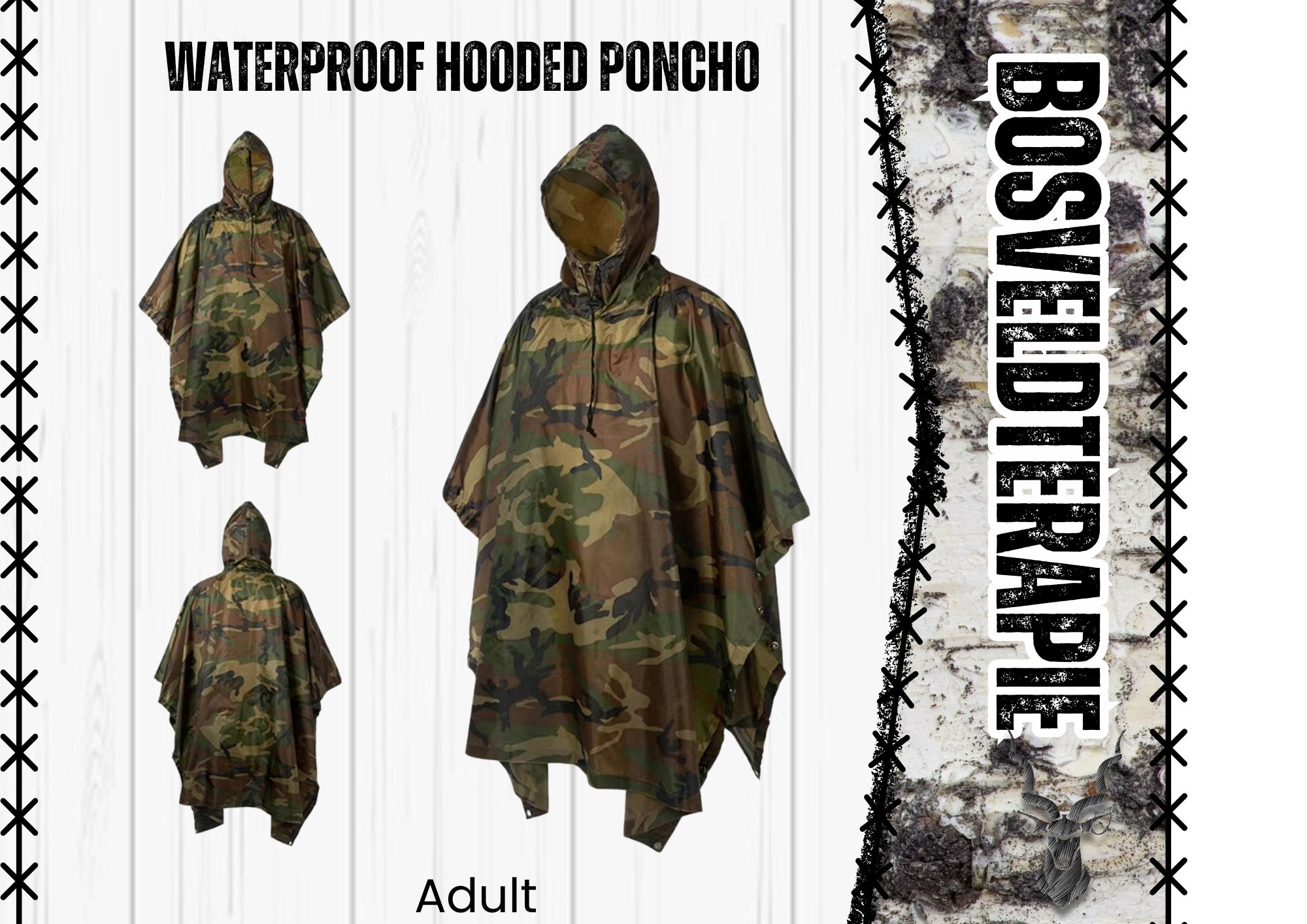 Waterproof Hooded Poncho