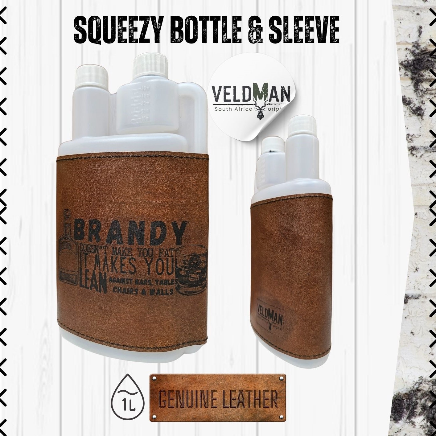 Leather Squeezy Bottle - 1L - Image 32