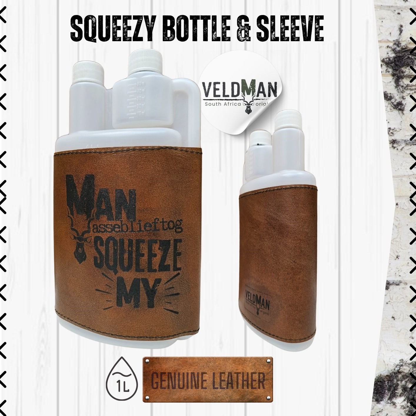 Leather Squeezy Bottle - 1L - Image 31