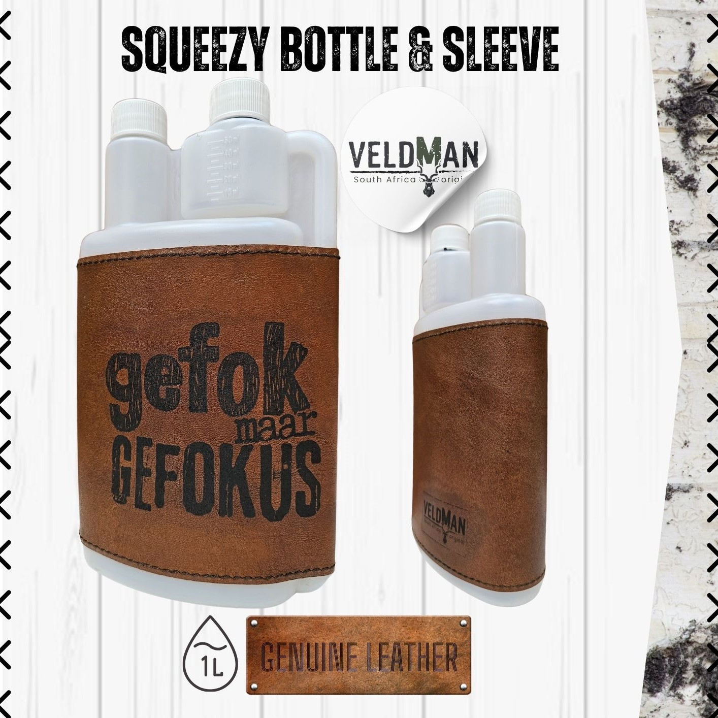 Leather Squeezy Bottle - 1L - Image 33