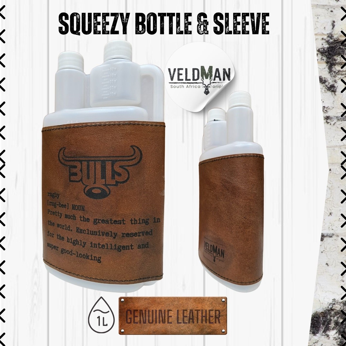 Leather Squeezy Bottle - 1L - Image 30