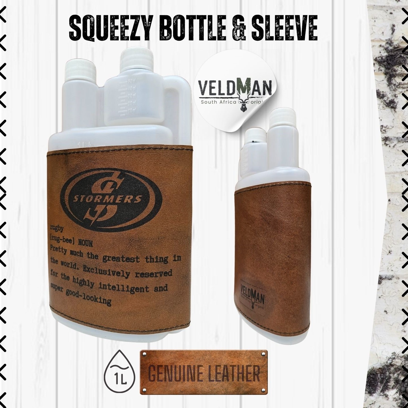 Leather Squeezy Bottle - 1L - Image 34