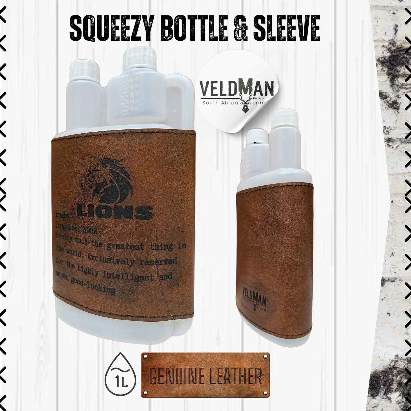 Leather Squeezy Bottle - 1L - Image 29