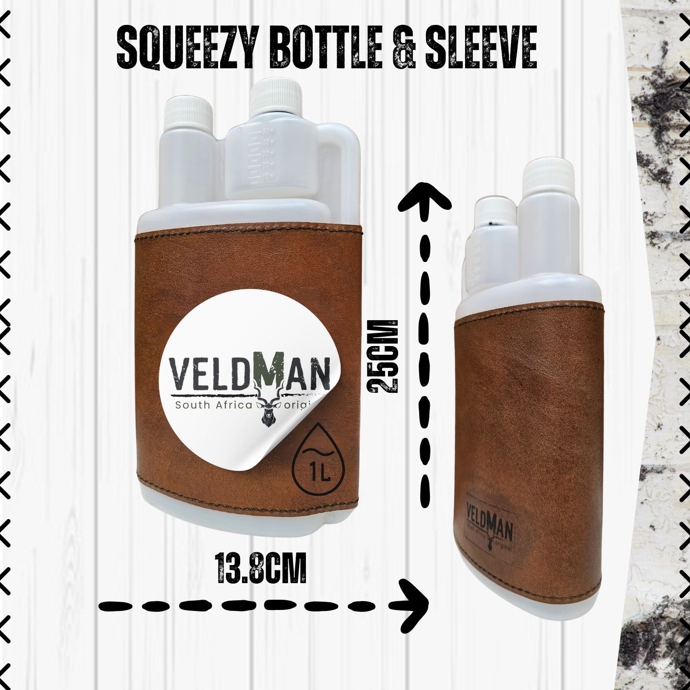 Leather Squeezy Bottle - 1L - Image 28