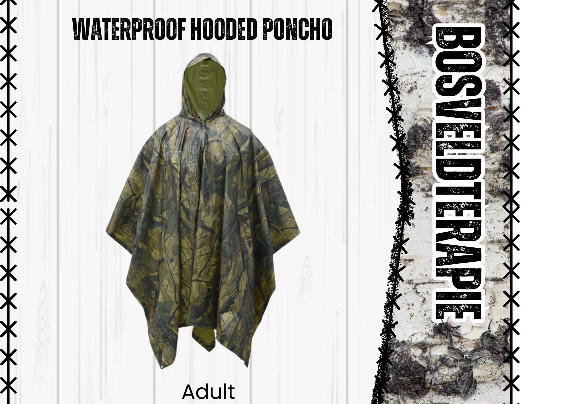 Waterproof Hooded Poncho - Image 2