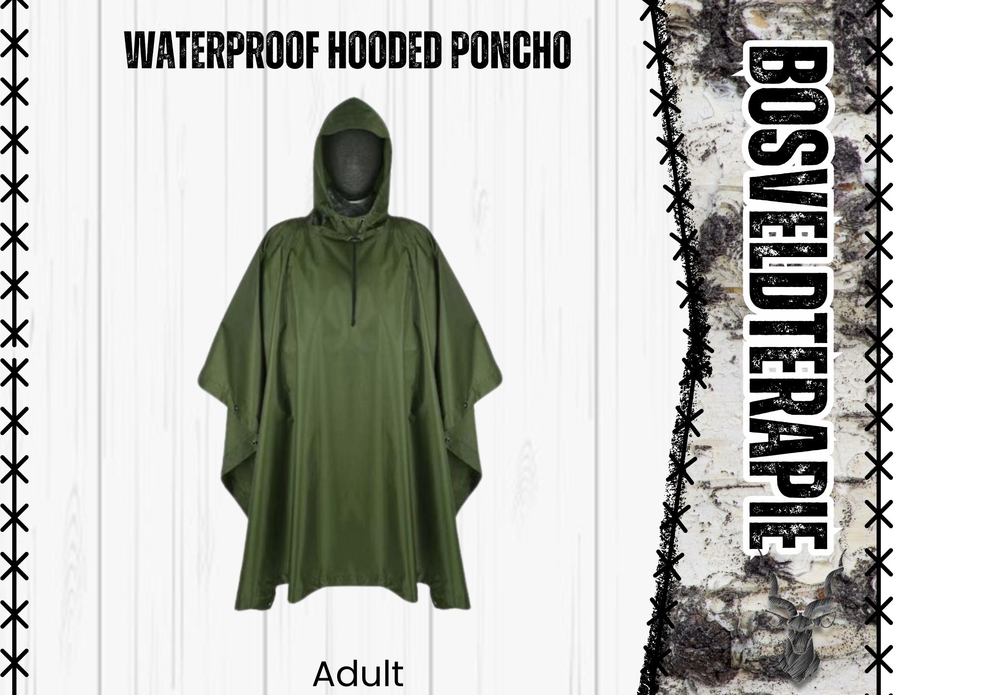 Waterproof Hooded Poncho - Image 3