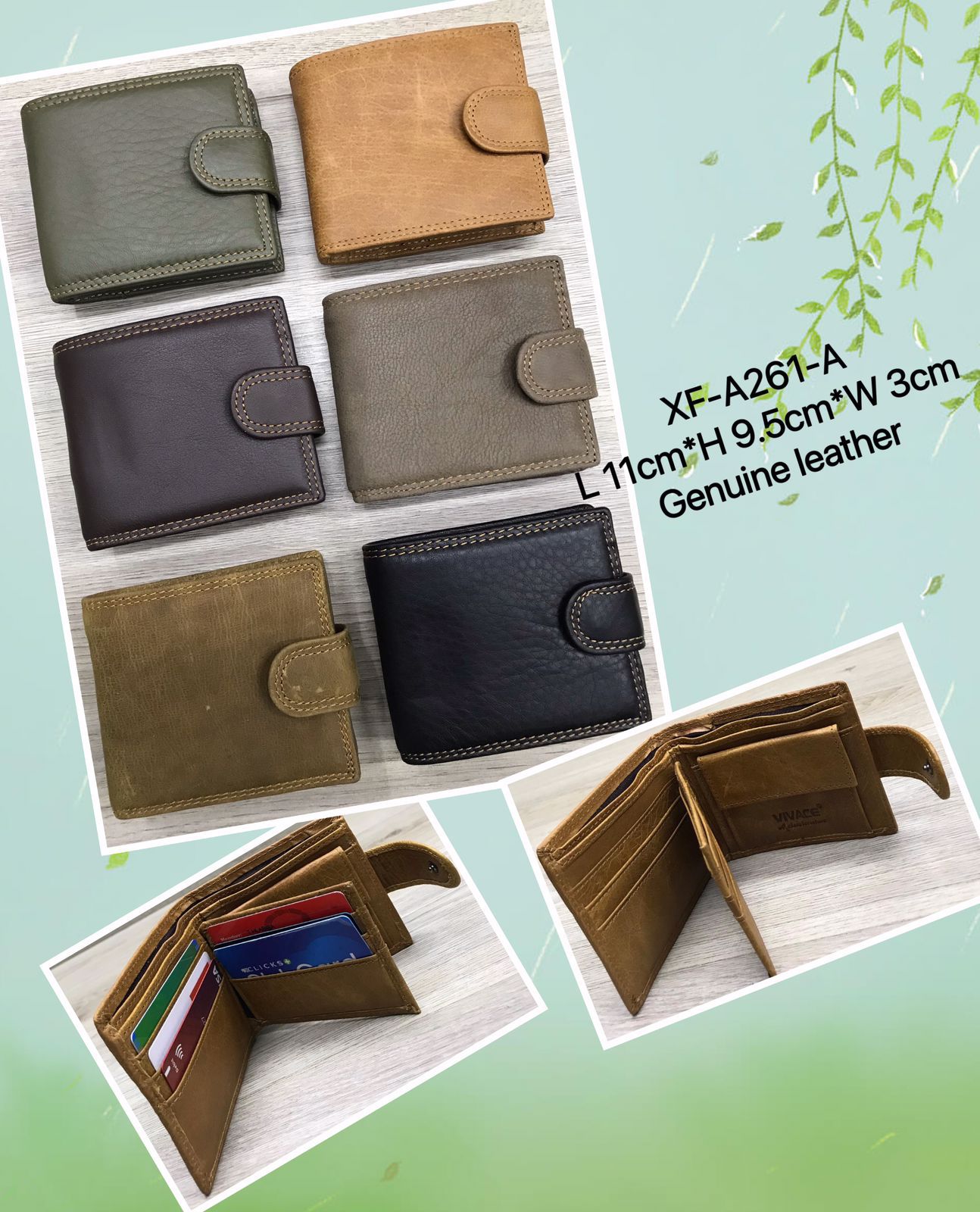 Genuine Leather Wallet X-FA26-1A